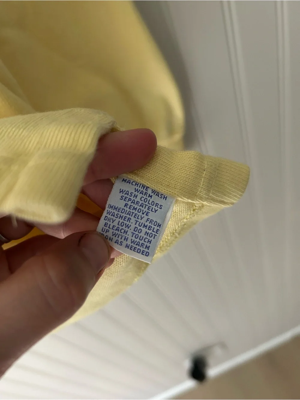 Vintage 90s Polo Ralph Lauren Men’s Large Yellow Rugby Shirt Elbow Patches - Picture 8 of 11